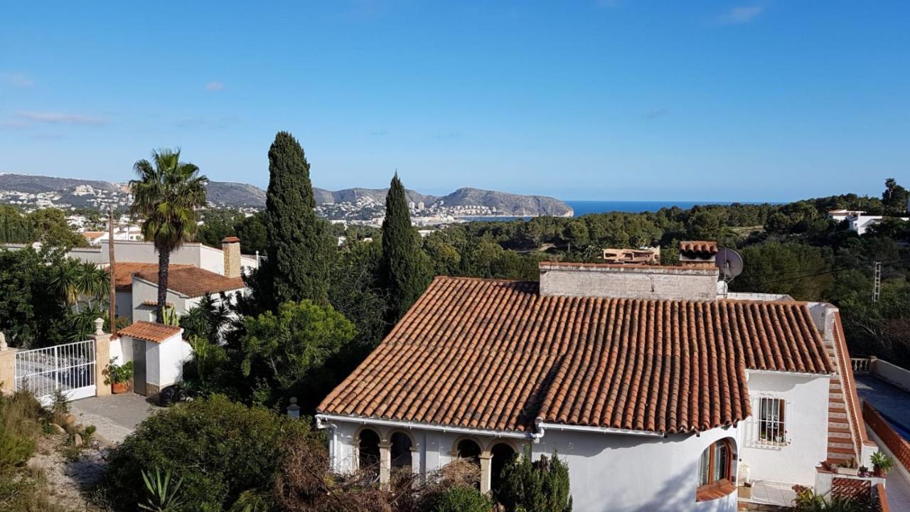 Rosalalinda - Cosy Semi-Detached Home With Sea Views And Large Terrace Moraira Exterior foto